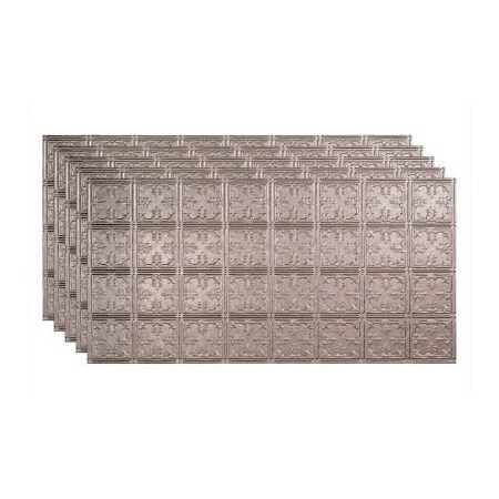 Acoustic Ceiling Products Fasade Traditonal 10 - 48-3/8" x 24-3/8" PVC Glue Up Tile in Galvanized Steel - PG5830